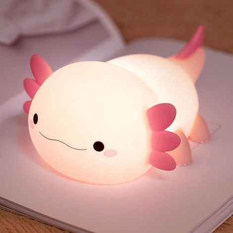 Wiederaufladbares Nachtlicht für Kinder, Silikon-LED-Tierlampe fürs Schlafzimmer – Niedliche Dekoration für Mädchen und Jungen, Geschenkidee für den Nachttisch