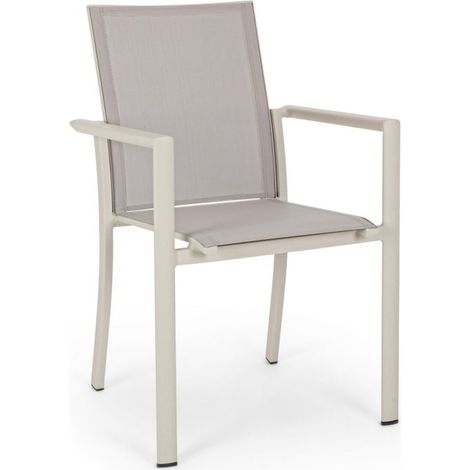 Sedia Impilabile Konnor 56.2x60x88 cm Tortora Bizzotto (1/4)