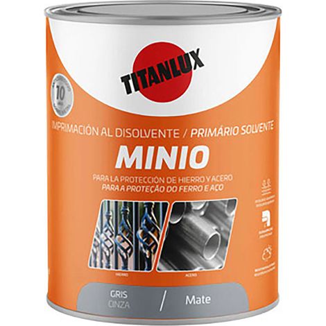 Imprimación sintética antioxidante minio gris mate 750 ml