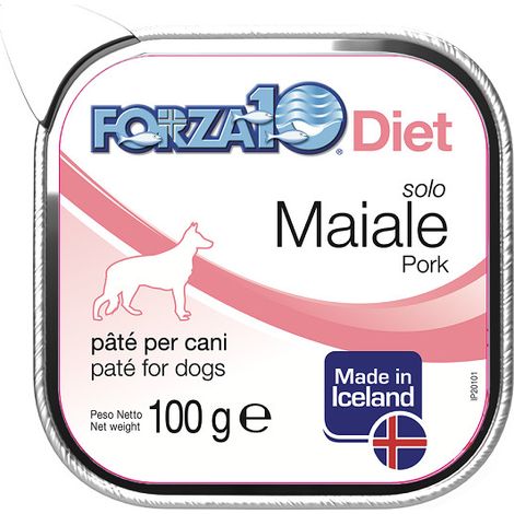 Forza10 Dog Solo Diet Maiale  - Forza10 Dog Solo Diet Maiale - Vaschetta Da 100 Gr