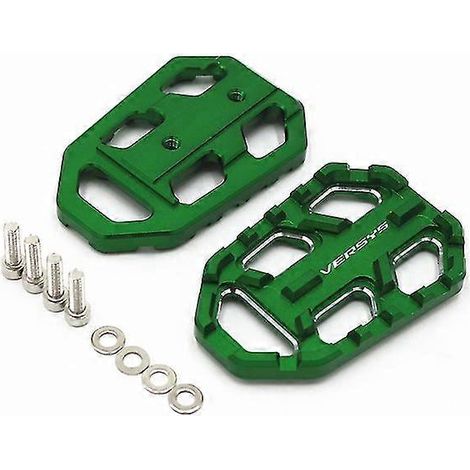 Für Kawasaki 650 1000 X300 650 1000 X300 Motorrad Fußrasten, Pedale, Fußstützen, vergrößerte Pedale – Grün (1/5)