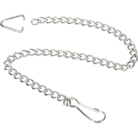 Porte-toilette Kette 25cm WC Spülung Oval Verbindung 304 Edelstahl Paket von 6 (1/5)