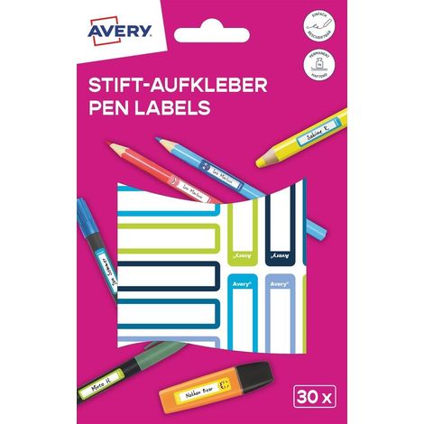 Autocollants pour instruments d'écriture - 50 x 10 mm