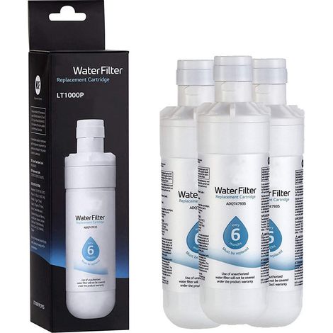 BEBUSINGOTO Filtre à eau pour réfrigérateur 3 pièces ADQ747935, remplace LT1000P/PC/PCS, MDJ64844601, ADQ74793501, ADQ7479350 (1/5)