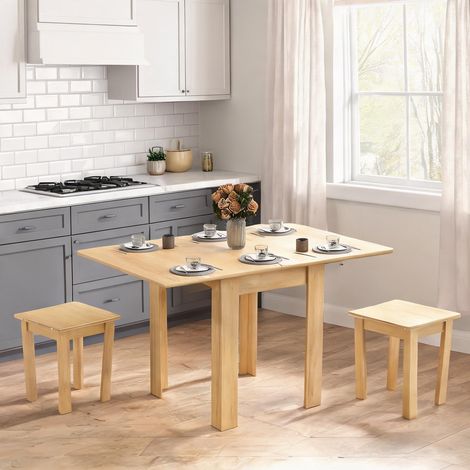 Table de salle à manger réglable de 4 à 140 cm 140 x 80 x 77,5 cm (1/5)