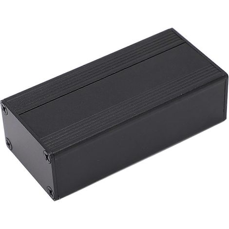 Projektgehäuse aus Aluminiumlegierung, sandgestrahlt, schwarz, 1,25–1,5 mm Leiterplatte, Aluminiumgehäuse
