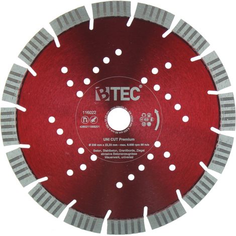 Diamanttrennscheibe BTEC UNI CUT Premium 230 mm (1/3)