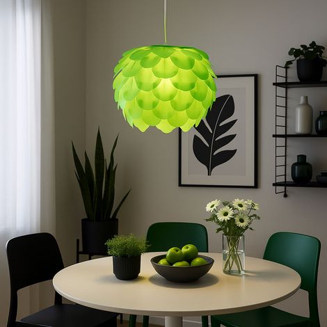 Arbeitszimmer Pendellampe grün steckbar Blume Hängeleuchte Stahl basteln Eglo Filetta 92988