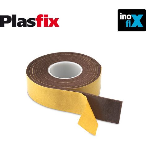 Confezione 1 feltro sintetico adesivo marrone 25x1500mm Plasfix INOFIX