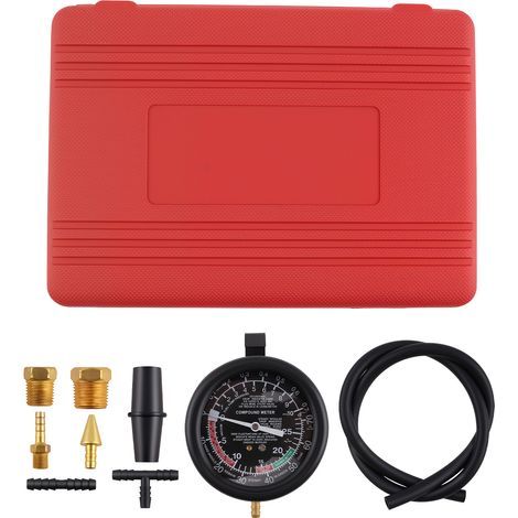 Automotive Fuel Pump Vacuum Pressure Test Gauge for Car Engine Diagnostic 10PSI (1/5)