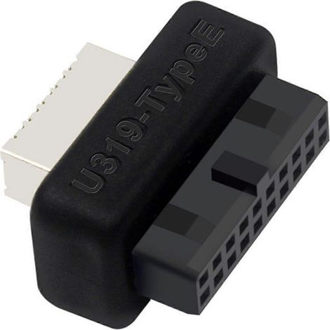 Adaptateur USB 3.0 Type-E intégré, adaptateur USB en façade, compatible avec les cartes mères, performances de signal stables, transmission verticale. (1/5)