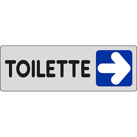 ETICHETTA SEGNALETICA TOILETTE bagno wc A DESTRA 10 pezzi - EUROSIGNALS (1/2)