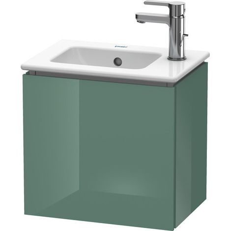 Meuble sous-vasque L-CUBE 294x420x400mm ouverture gauche jade