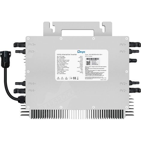 Micro-onduleur solaire, prend en charge 4 panneaux photovoltaïques, fonction anti-retour, Inverter 2000W, 230V, 22-60V (1/2)