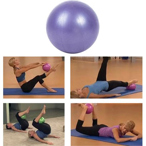 Ballon de yoga en PVC de 25 cm, mini ballon de fitness anti-éclatement, ballon d'équilibre pour le yoga (1/5)