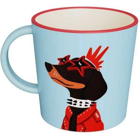 Tazza Classic Gazzazzolo con Cane 400ml Azzurro Quy Cup