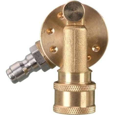 Outil Coupleur Pivotant Quotidien pour Embouts de Nettoyeur Pression Nettoyeur Gouttière Fixation 1/4 Pouce Rapide Déconnexion 240 Degrés 4500 PSI (1/5)