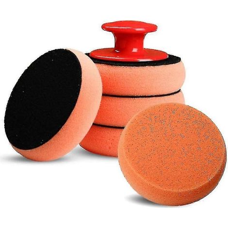 Ensemble de 6 applicateurs de cire pour voiture, tampons en mousse souple. (1/4)