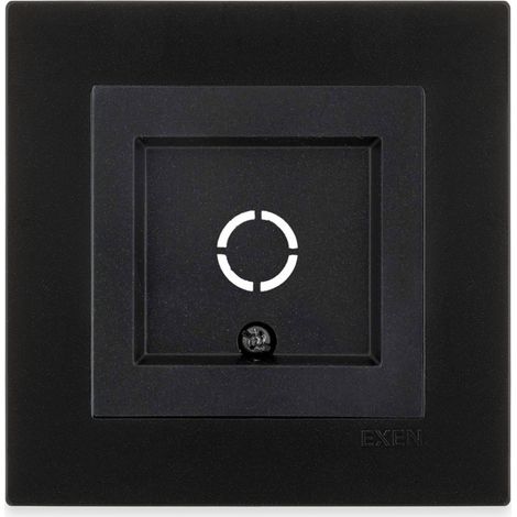 Sortie de câble noir métallisé – ensemble complet avec plaque – 265/14E EXEN (1/3)