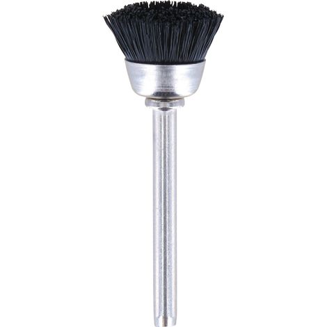 Dremel 404 brosse à coupelles - set d'accessoires pour outil multifonction avec 2 brosses à coupelles Ø 13 mm pour nettoyer et polir les bijoux, couverts et autres matériaux en laiton, métal, acier in (1/2)