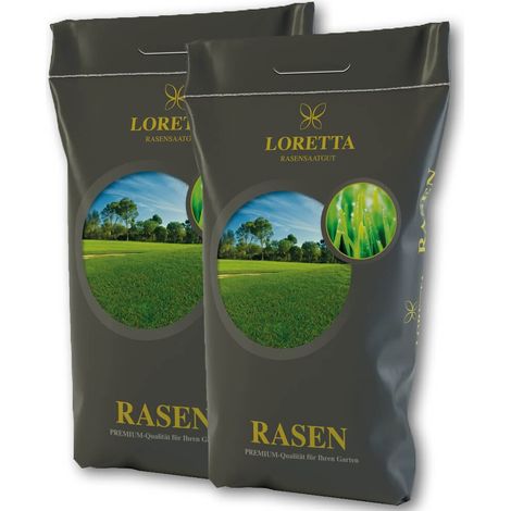 Loretta Superrasen Premium 2 x 10 kg Rasensamen Qualitätsamen Keimgarantie