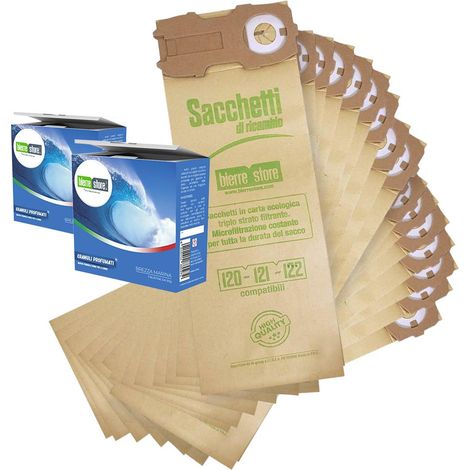 Sacchetti folletto vk 121 vk 122 vk 120 16pz granuli brezza compatibili (1/2)