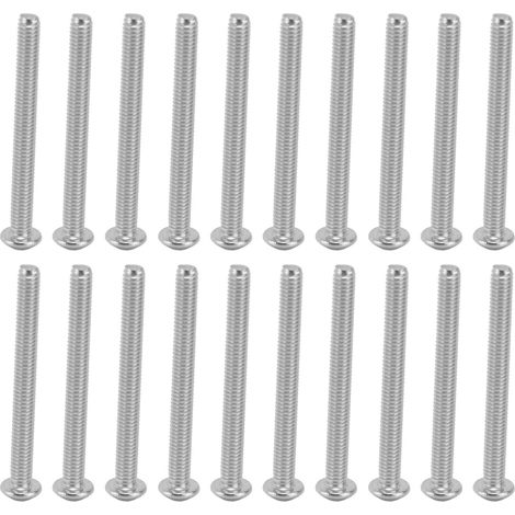 Vis M4 tête cylindrique à six pans creux, acier zingué, lot de 50, pour instruments électroniques 2802-0004-0040 (1/5)