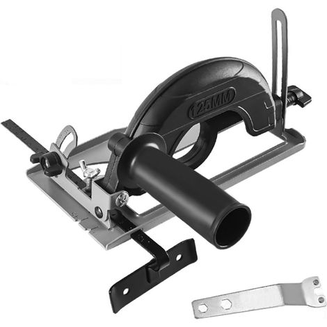 Support de rail de guidage pour meuleuse d'angle Ø 100/125 mm, cadre de protection pour coupe en fer, angle réglable 0-45°, profondeur de coupe 040 mm (diamètre 125 mm + guidage) (1/5)