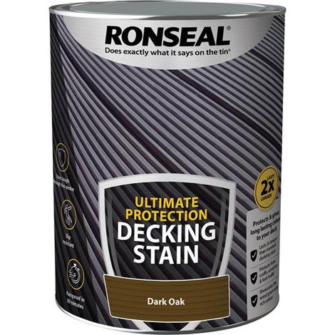 Ronseal Ultimate Protection Decking Stain Dark Oak 5 litre