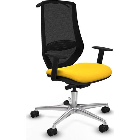Piqueras y Crespo D086N0H Chaise de Bureau Jaune Ergonomique (1/3)