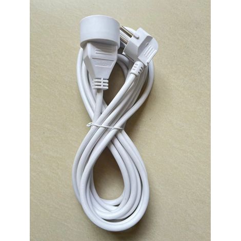 Rallonge électrique de 3 m - H05VV-F 3G1.0 - Puissance max. 3 680 W / 230 V