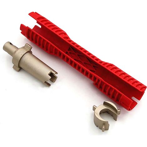 Clé multifonction pour robinet en plastique, outil de montage plomberie salle de bain et évier, clé à robinet polyvalente (1/5)