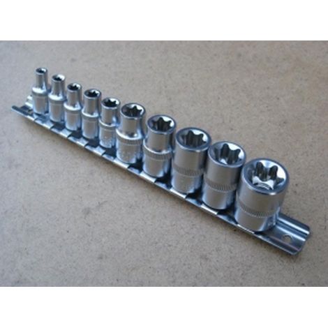 10 pc Set Torx Estrella Hembra Conectores 1/4 (1/4)