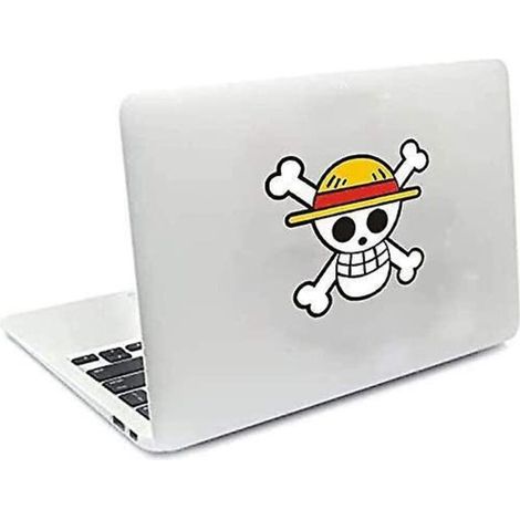 2 Autocollants De Voiture Anime One Piece - Chapeau De Paille Luffy Skull - 11 X 10cm
