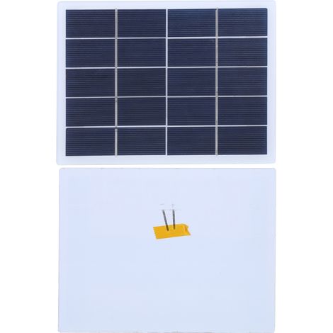 Panneau solaire en silicium polycristallin 3W 5V, laminé solaire, chargeur de batterie à sortie CC DIY (1/5)