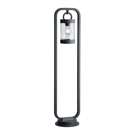 SAMBESI PALO ALTO LED DA ESTERNO LANTERNA CON SENSORE CREPUSCOLARE METALLO ANTRACITE H. 100CM 1 LUCE ATTACCO E27