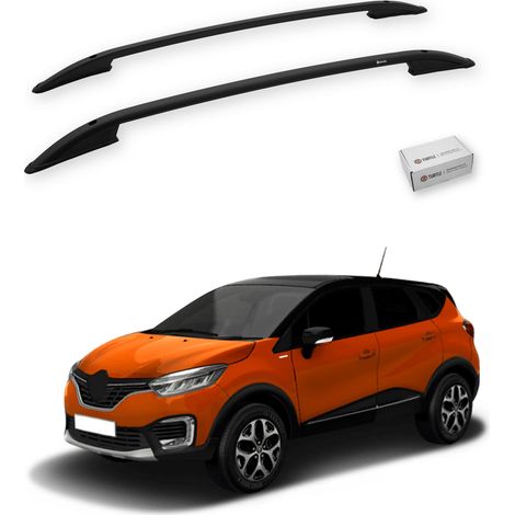 TURTLE kompatibel mit Renault Captur (J87) 2013-2019 Dachreling Crown Schwarz (1/5)