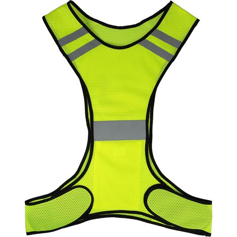 Gilet réfléchissant en maille respirante légère, équipement de sécurité haute visibilité pour la course à pied, le Cycle de marche et le Jogging (1/5)