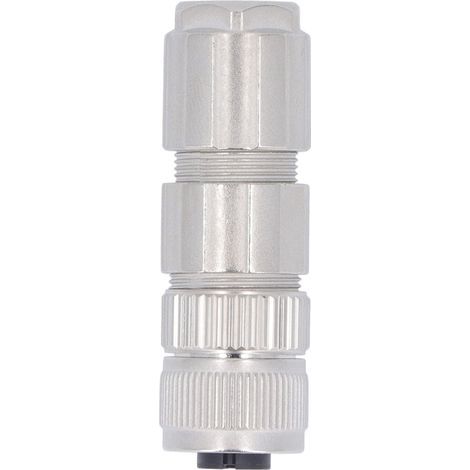 M12-Stecker, gerade Ausführung, 4-polig, Schutzart IP67, wasserdicht, flammhemmend, Luftfahrtqualität, AC 50 V, DC 60 V (1/5)