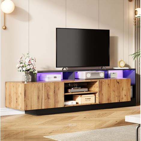 Mueble TV 190 x 40 x 48,5 cm con LED para TV de hasta 70 pulgadas HAVRYA (1/5)