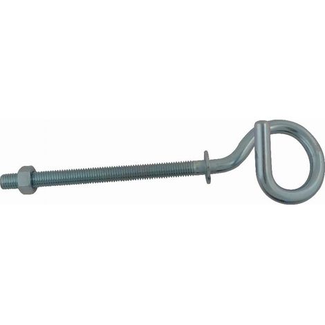 Crochet à visser acier zingué Ø 12 mm – Longueur 150 mm – Pour gymnase – QDC15E – Viso
