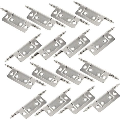 HOMSFOU Lot de 16 charnières invisibles pour meubles, structure métallique. (1/5)