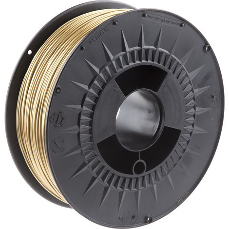 Filament pour imprimante 3D RS PRO, PLA, Ø 1.75mm, Or, 1kg, FDM ( Prix pour 1 ) (1/2)
