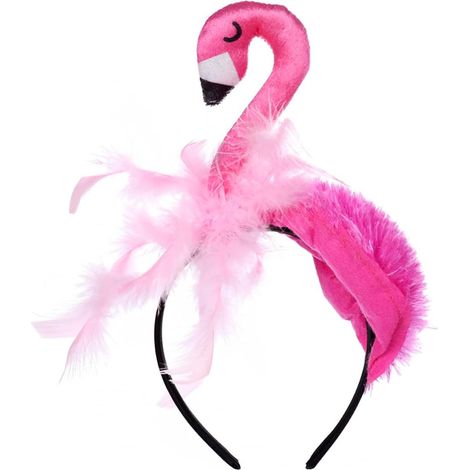 Flamingo-Haarreif, Flamingo-Accessoire, Haarband... Haar, Flamingo-Kostüm für Festivals (1/5)