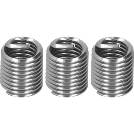 Inserts filetés mâle femelle, outil de réparation d'écrou réducteur, fixation en acier inoxydable M6x12D 100 pièces (1/5)