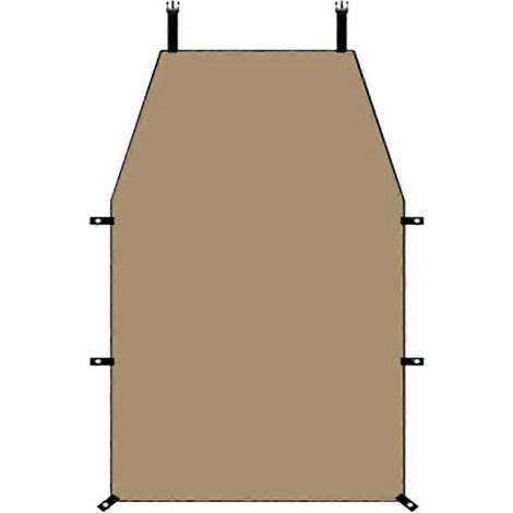 Voile d'ombrage pour voiture, auvent latéral portable de camping, imperméable et résistant aux UV, pour tente de toit, idéale pour l'extérieur, SUV, caravane, M (1/5)