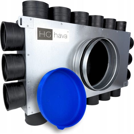 Boîte de distribution de ventilation FI 200 pour tuyau 18X FI 75 (1/5)