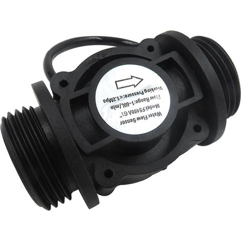 Capteur de débit d'eau 1" de qualité alimentaire, compteur de débit de fluide 1-60 L/min, tension de fonctionnement 3,5-24 V CC pour applications industrielles (1/5)