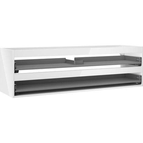 Mexen Box-A Schrankkorpus für Waschtischunterschrank 160 cm, 2 Schubladen, weiß glänzend - 91AX0-1600-470-2-00 (1/5)