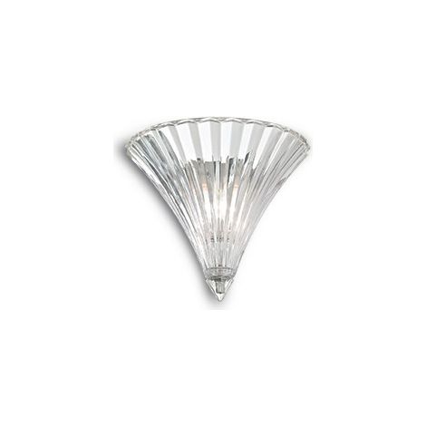 Ideal Lux Santa - Applique murale intérieure à 1 ampoule transparente avec petit verre, E14